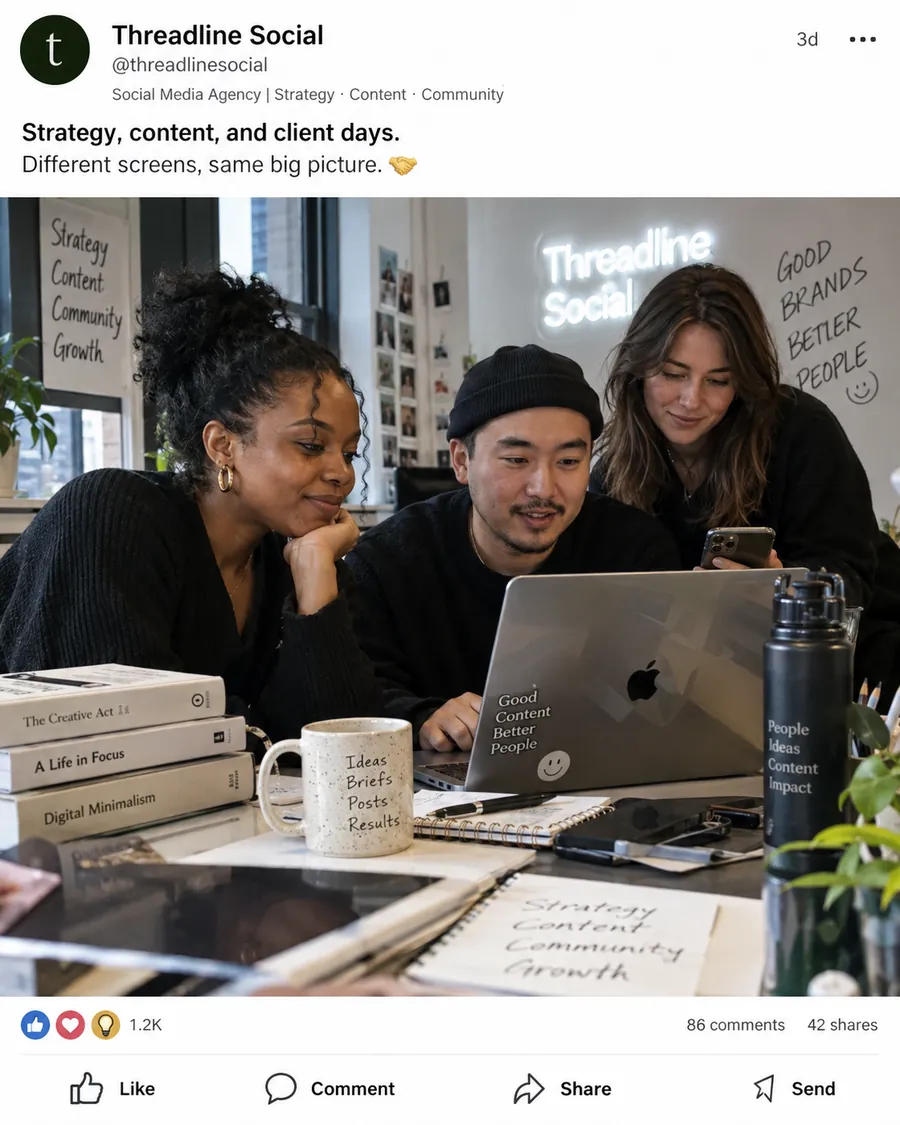 Agency social content example